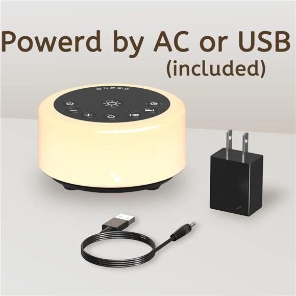 Soother Sleep Sound Machine Night Light White Noise Machine with 30 Soothing - Picture 6 of 8